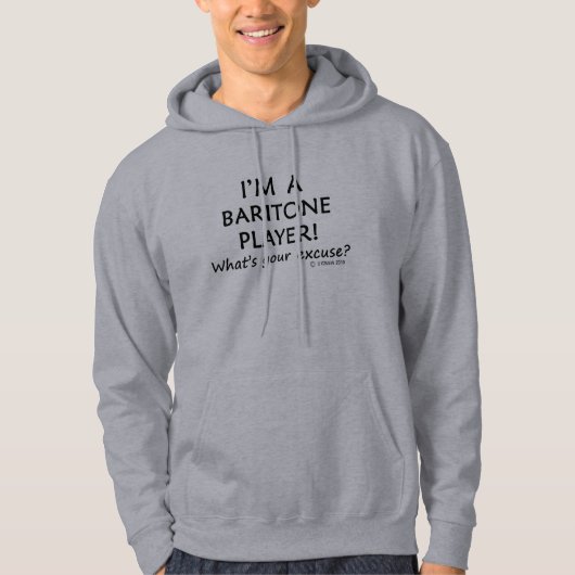 Pardon voor Baritone Player Hoodie (Voorkant)
