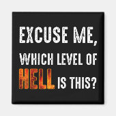 Pardon, welk niveau van de hel is dit? magneet (Voorkant)