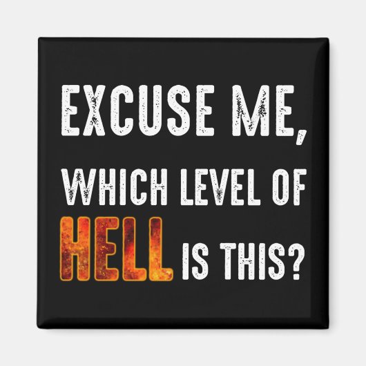 Pardon, welk niveau van de hel is dit? magneet (Voorkant)