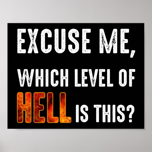 Pardon, welk niveau van de hel is dit? poster (Voorkant)