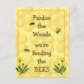 Pardon wieds Fun Garden Quote Briefkaart (Voorkant)