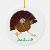 Pardoned Turkey X-mas Ornament (Achterkant)