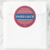 Pardubice City Pride Emblem – Czech Identity Ronde Sticker (Tas)