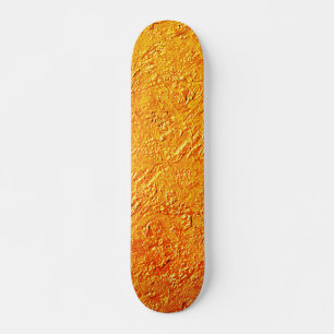 Parede defeituosa com textura amarela e laranja persoonlijk skateboard