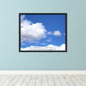 Pareidolia (wolkformaties) canvas afdruk (Insitu (Houten vloer))