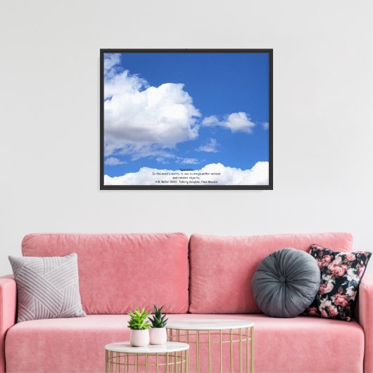 Pareidolia (wolkformaties) canvas afdruk (Insitu (Woonkamer))
