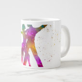 Pareja de baile en acuarela grote koffiekop (Voorkant rechts)