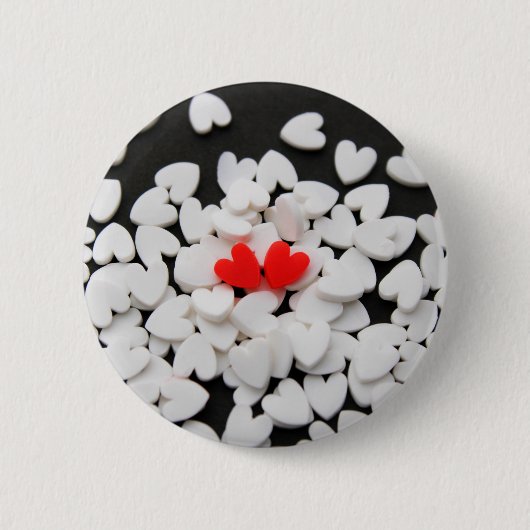 Pareja de corazones enamorados ronde button 5,7 cm (Voorkant)