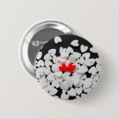 Pareja de corazones enamorados ronde button 5,7 cm (Voorkant /achterkant)