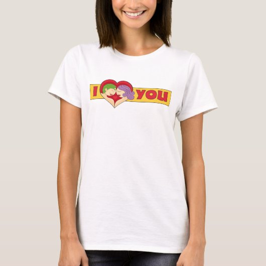 Pareja de enamorados t-shirt (Voorkant)