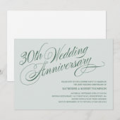 Parel 30e trouwdag uitnodigingen (Voorkant / Achterkant)