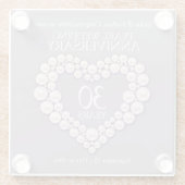 Parel 30e verjaardag glazen onderzetter (Achterkant)