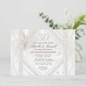 Parel 30e verjaardagsfoto kaart (Staand voorkant)