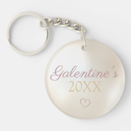Parel achtergrond Galentine's Acryl Sleutelhanger