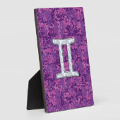 Parel Als Gemini Sterrenbeeld op Digitale Camo Fotoplaat (Zijkant)