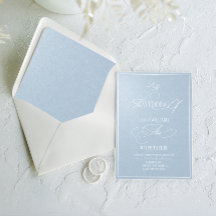 Parel Blauwe Luxe Romantische Bruiloft