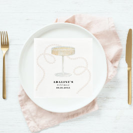 Parel, Bloemen & Prosecco | Trendy Parel Bruids- Servet