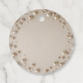 Parel Bruidsfeest Bedankjes Labels (Achterkant)