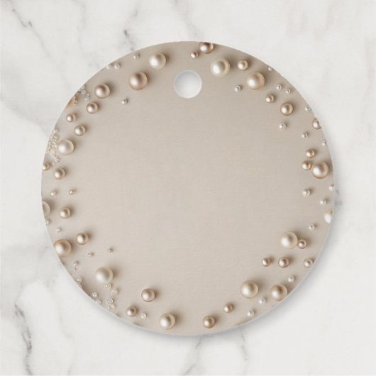 Parel Bruidsfeest Bedankjes Labels (Achterkant)