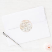 Parel Bruidsfeest Dank Je Ronde Sticker (Envelop)
