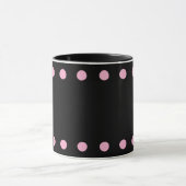 Parel Cocoa & Coffee Mok (Zwart & Roze) (Midden)