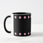 Parel Cocoa & Coffee Mok (Zwart & Roze) (Links)