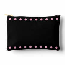 Parel Cosmetische Tas (Zwart & Roze)