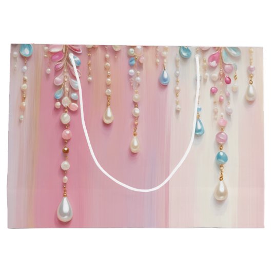Parel Dangles en Pastel Stripes Groot Cadeauzakje (Achterkant)