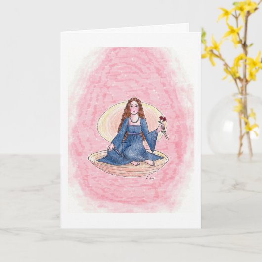 Parel - de verjaardag van Juni voor haar Kaart (Gele Bloem)