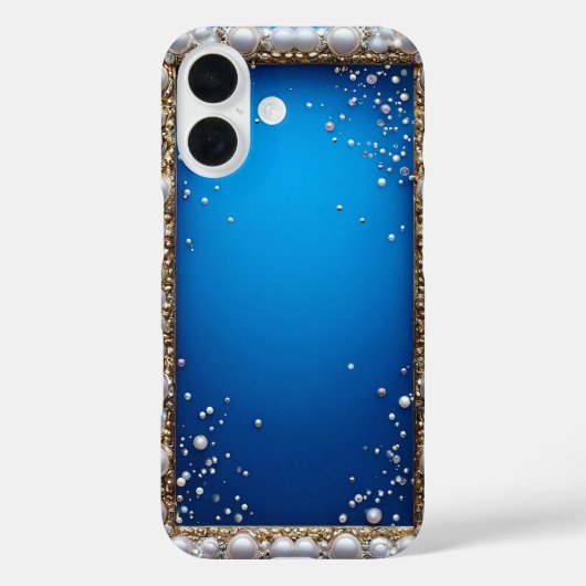 Parel Decoratieve Lijst Case-Mate iPhone Case (Achterkant)