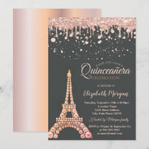 Parel Eiffeltoren, Druppels Stippen Quinceañera