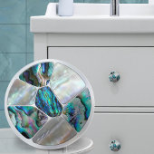 Parel en Abalone - Voronoi Cells Mosaic Keramische Knop