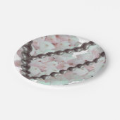 Parel- en Bloemen Papieren Borden Papieren Bordje (Gekanteld)