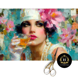 Parel- en Cocktail Decoupage in Vintage Glamour Tissuepapier