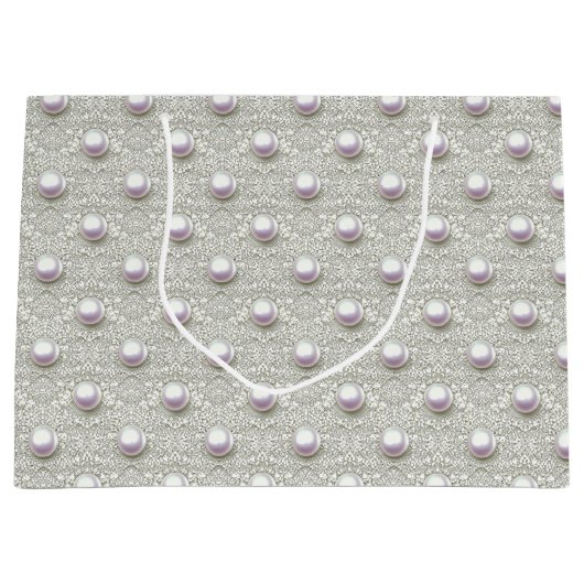 Parel en kant groot cadeauzakje (Voorkant)