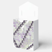 Parel- en Mauve Hydrangea Favor Box Bedankdoosjes (Geopend)