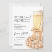 Parel- en Prosecco Bachelorette-weekendprogramma Kaart (Voorkant)