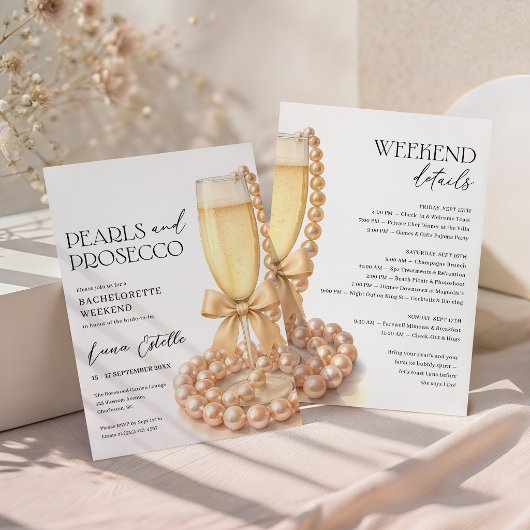 Parel- en Prosecco Bachelorette-weekendprogramma Kaart