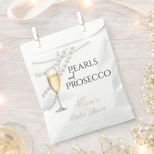 Parel en Prosecco Bedankzakje (Geknipt)
