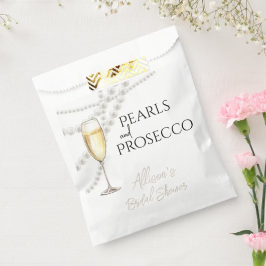 Parel en Prosecco Bedankzakje (Gezegeld)