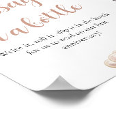 Parel- en Prosecco Bericht In Eén Fles Bordspel Poster (Hoek)