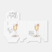 Parel- en Prosecco Bruidsdiner Bedankdoosjes (Uitgevouwen)
