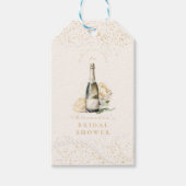 Parel en Prosecco Bruidsdiner Cadeaulabel (Voorkant)