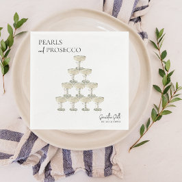 Parel en Prosecco Bruidsdiner Elegant Servet