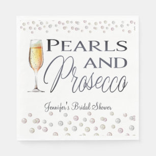 Parel en Prosecco Bruidsdiner Servet