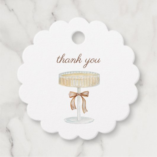 Parel- en Prosecco bruidsdouche liefde  Bedankjes Labels (Voorkant)