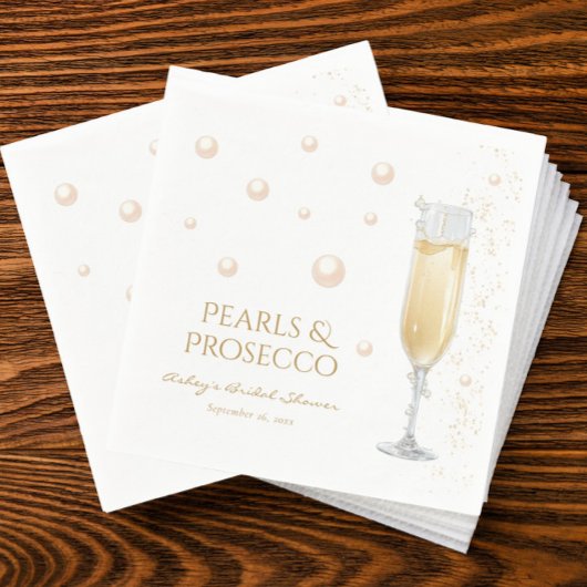 Parel en Prosecco Bruidsdouche Servet