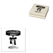 Parel- en Prosecco bruidsdoucheliefde Rubberstempel (Gestempeld)
