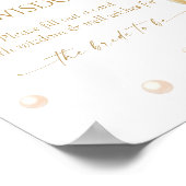 Parel- en Prosecco Bruidsfeest Advies  Poster (Hoek)
