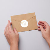 Parel en Prosecco Bruidsfeest Bedankt Sticker